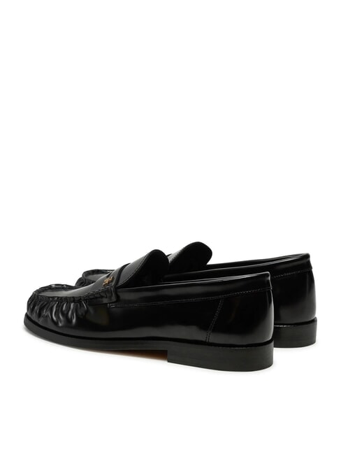 TH MONOGRAM Shiny leather loafers black - Women&rsquo;s shoes