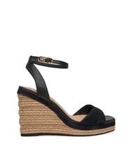 TOMMY HILFIGER TH MONOGRAM High leather wedge sandals - Women&rsquo;s shoes