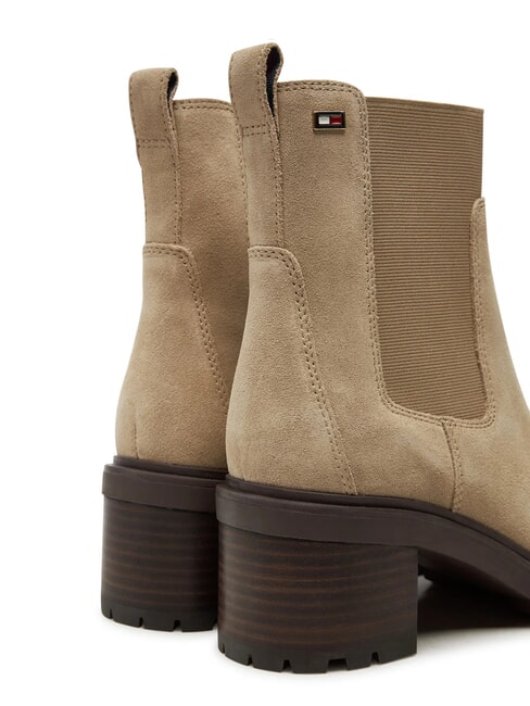 FLAG MID HEEL Suede ankle boots beige - Women&rsquo;s shoes