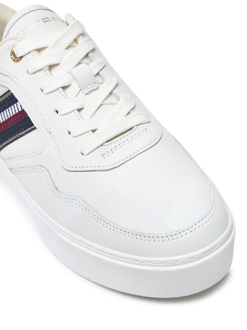STRIPES PLATFORM High-top leather sneakers ecru - Women&rsquo;s shoes