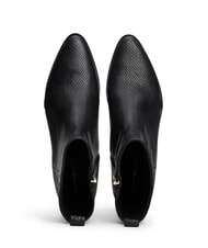 TOMMY HILFIGER LOW COWBOY Pointed ankle boots in printed leather black - Women&rsquo;s shoes - 3