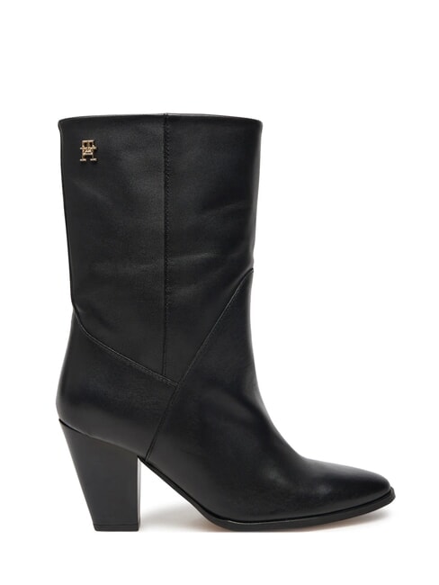 MID COWBOY Leather ankle boots with heel black - Women&rsquo;s shoes