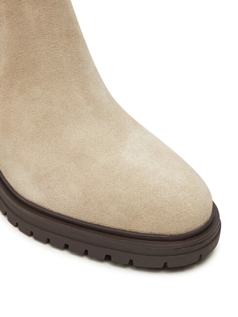 FLAG MID HEEL Suede ankle boots beige - Women&rsquo;s shoes