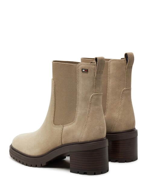 FLAG MID HEEL Suede ankle boots beige - Women&rsquo;s shoes