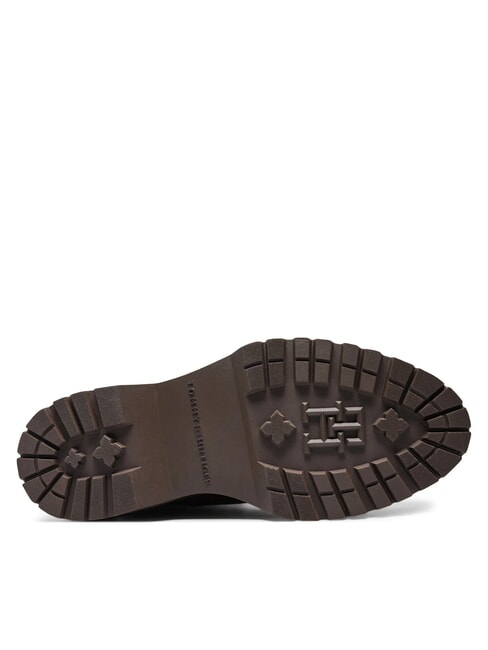 TH ELASTIC RIB LACEUP Lace-up leather boots cognac brown - Women&rsquo;s shoes