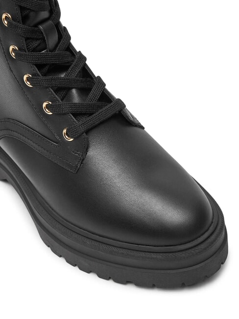 TH ELASTIC RIB LACEUP Lace-up leather boots black - Women&rsquo;s shoes