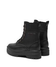 TOMMY HILFIGER TH ELASTIC RIB LACEUP Lace-up leather boots black - Women&rsquo;s shoes - 5