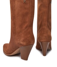 TOMMY HILFIGER MID COWBOY Suede Texan boots brown - Women&rsquo;s shoes - 5