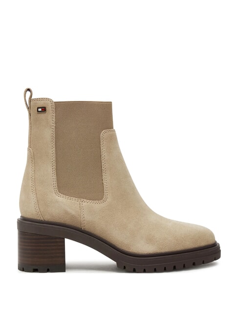FLAG MID HEEL Suede ankle boots beige - Women&rsquo;s shoes