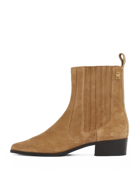 COWBOY CHELSEA Pointed toe suede ankle boots khaki - Women&rsquo;s shoes