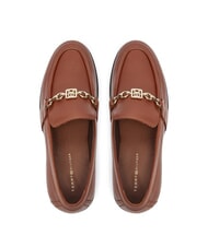 TOMMY HILFIGER TH  Leather moccasins cognac brown - Women&rsquo;s shoes - 5