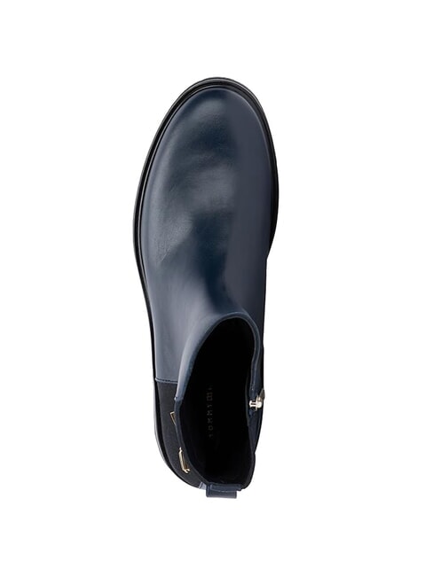 TH Low suede and leather ankle boots blue - Women&rsquo;s shoes