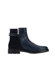 TOMMY HILFIGER TH Low suede and leather ankle boots blue - Women&rsquo;s shoes - 3