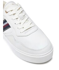TOMMY HILFIGER STRIPES PLATFORM High-top leather sneakers ecru - Women&rsquo;s shoes - 3
