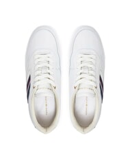 TOMMY HILFIGER STRIPES PLATFORM High-top leather sneakers ecru - Women&rsquo;s shoes - 4
