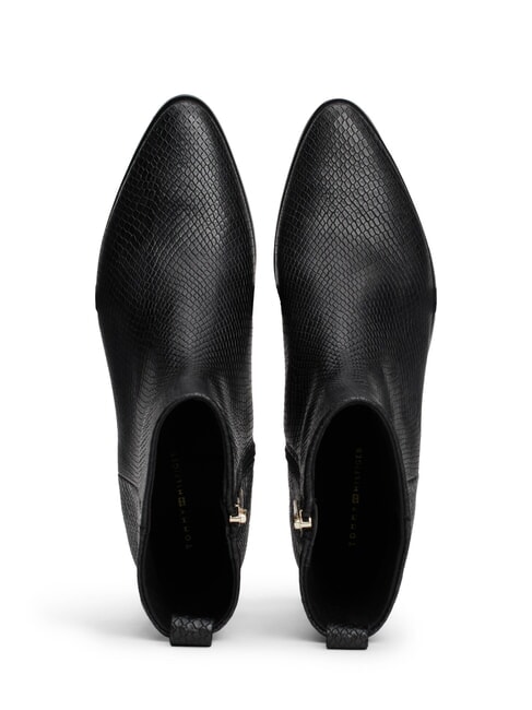 LOW COWBOY Pointed ankle boots in printed leather black - Women&rsquo;s shoes