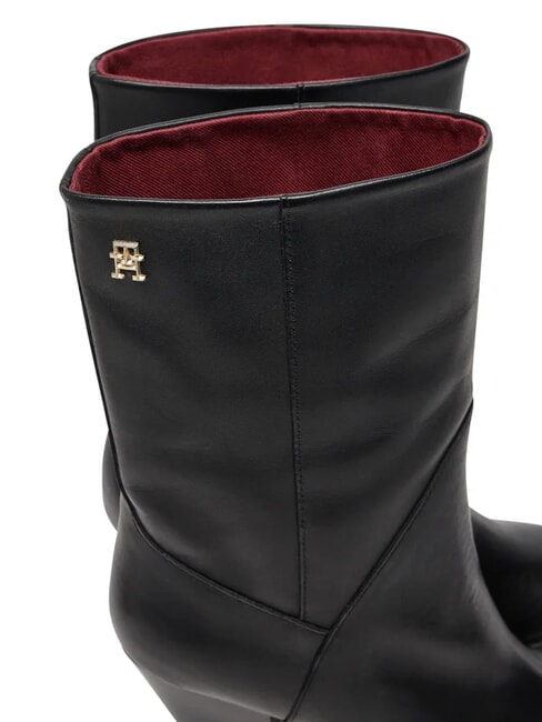 MID COWBOY Leather ankle boots with heel black - Women&rsquo;s shoes