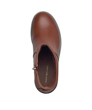 TOMMY HILFIGER TH CHAIN Low leather ankle boots with zip cognac brown - Women&rsquo;s shoes - 5