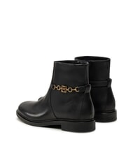 TOMMY HILFIGER TH CHAIN Low leather ankle boots with zip black - Women&rsquo;s shoes - 5