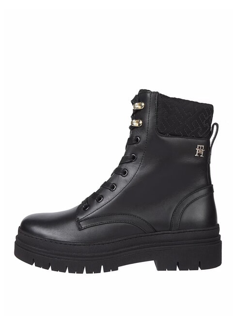 CLEATED LACE-UP Lace-up ankle boots with padded collar black - Women&rsquo;s shoes