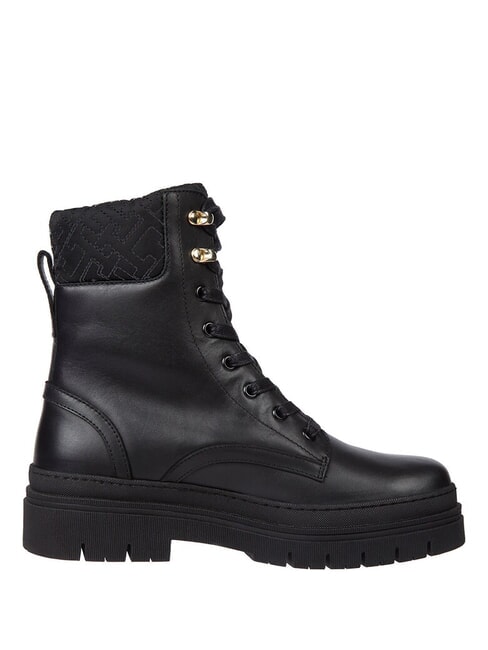 CLEATED LACE-UP Lace-up ankle boots with padded collar black - Women&rsquo;s shoes