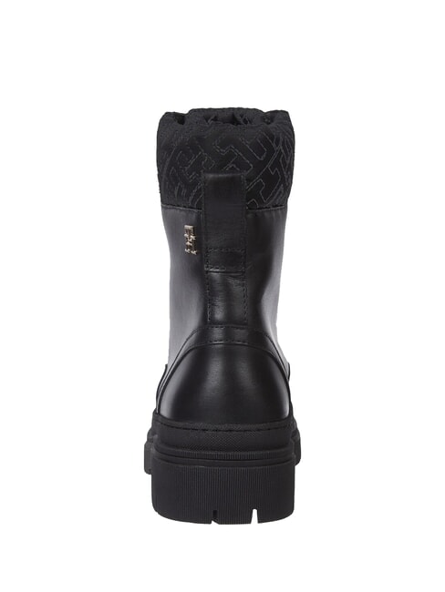 CLEATED LACE-UP Lace-up ankle boots with padded collar black - Women&rsquo;s shoes