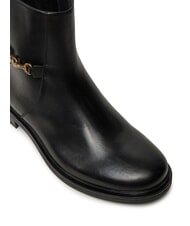 TOMMY HILFIGER TH CHAIN Low leather ankle boots with zip black - Women&rsquo;s shoes - 3