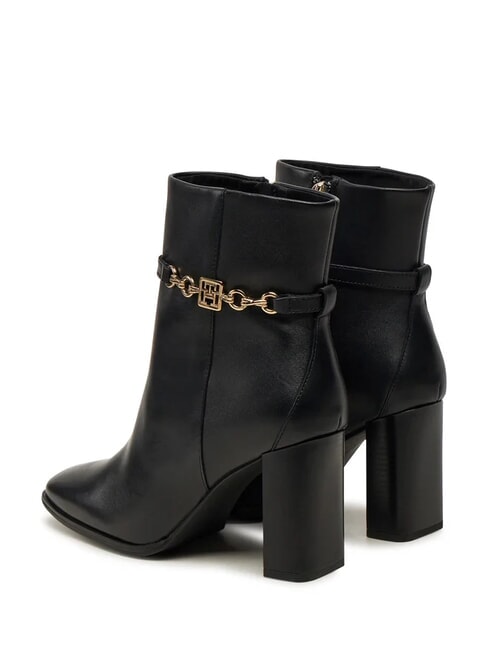 TH CHAIN Leather ankle boots black - Women&rsquo;s shoes