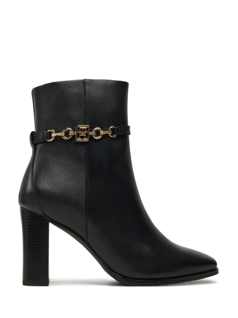 TH CHAIN Leather ankle boots black - Women&rsquo;s shoes