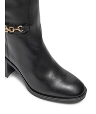 TOMMY HILFIGER TH CHAIN High leather boots with chain black - Women&rsquo;s shoes - 3