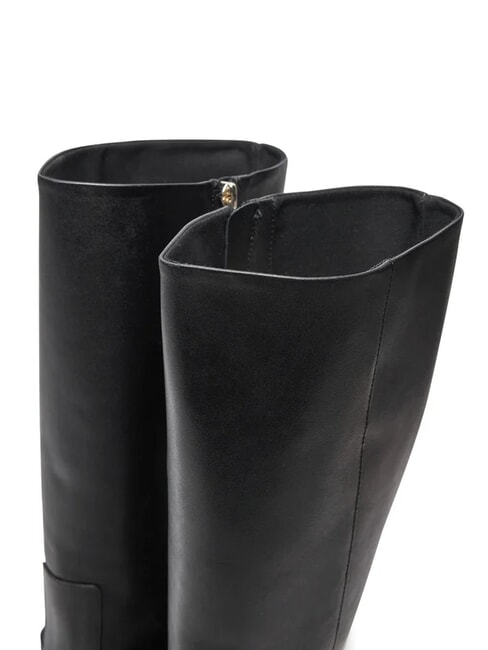 TH CHAIN High leather boots with chain black - Women&rsquo;s shoes