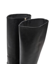 TOMMY HILFIGER TH CHAIN High leather boots with chain black - Women&rsquo;s shoes - 4