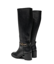 TOMMY HILFIGER TH CHAIN High leather boots with chain black - Women&rsquo;s shoes - 6