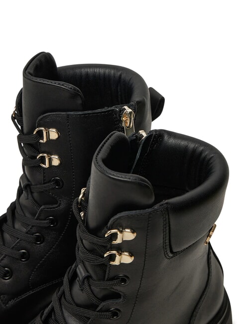 LACE -UP BIKE Lace-up leather boots black - Women&rsquo;s shoes