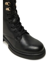 TOMMY HILFIGER LACE -UP BIKE Lace-up leather boots black - Women&rsquo;s shoes - 4