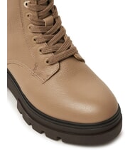 TOMMY HILFIGER BICOLOR Lace-up leather boots beige - Women&rsquo;s shoes - 3