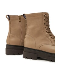 TOMMY HILFIGER BICOLOR Lace-up leather boots beige - Women&rsquo;s shoes - 4