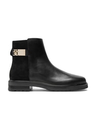 TOMMY HILFIGER TH Low suede and leather ankle boots black - Women&rsquo;s shoes - 2