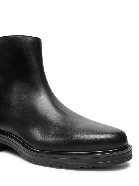 TH Low suede and leather ankle boots black - Women&rsquo;s shoes