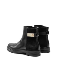 TOMMY HILFIGER TH Low suede and leather ankle boots black - Women&rsquo;s shoes - 5