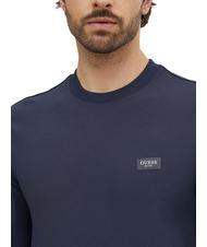 GUESS TECH Crewneck sweatshirt in technical fabric smartblue - Sweatshirts - 3