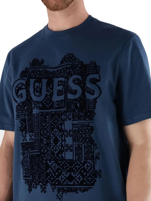 FLOCK Regular fit short sleeve t-shirt endless blue - T-shirt