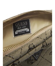 GUESS POUCH Fabric pouch sand 4g logo combo - Hip pouches - 5