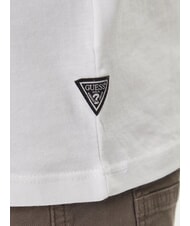 GUESS DROP SHADOW Short-sleeved T-shirt with 4G print purwhite - T-shirt - 4