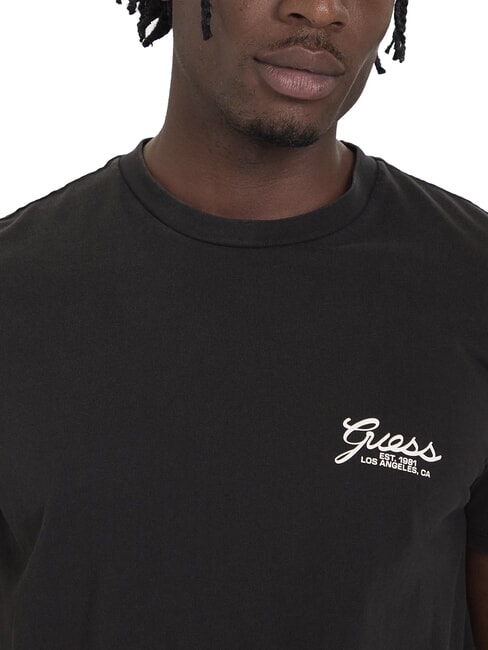 SCRIPT LOGO Short-sleeved printed T-shirt jet black multi - T-shirt