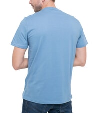 GUESS TRIANGLE LOGO Regular fit short sleeve t-shirt Parisian roof blue - T-shirt - 2