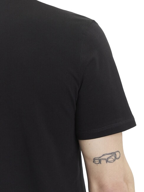 FLOCK Regular fit short sleeve t-shirt jetbla - T-shirt