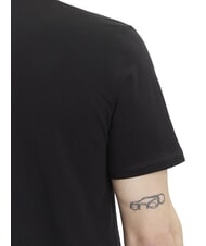 GUESS FLOCK Regular fit short sleeve t-shirt jetbla - T-shirt - 4