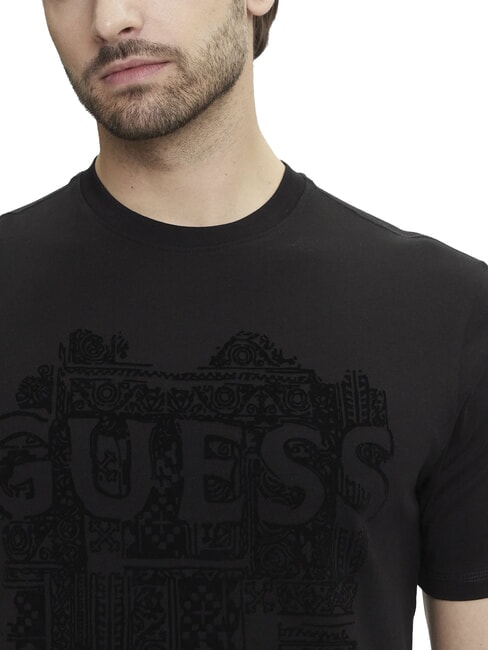 FLOCK Regular fit short sleeve t-shirt jetbla - T-shirt