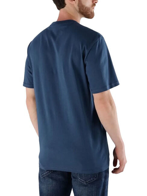 FLOCK Regular fit short sleeve t-shirt endless blue - T-shirt